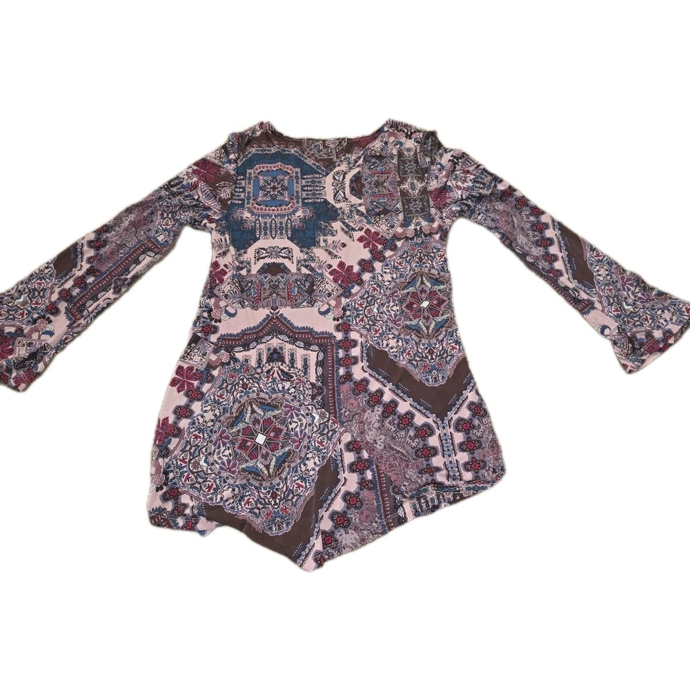 One World Women's Pink, Purple, Long Sleeve Top Size L